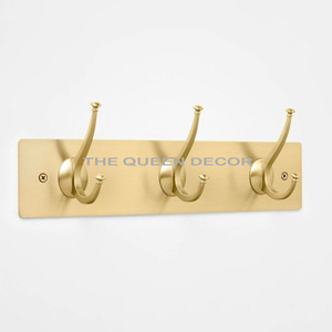 Modern Design Gold Finished Stainless Steel Metal <b>Hangers</b> 4 Hooks Wall Mounted Home Organization At Cheap Price - Product Image 2