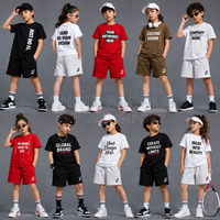 Lots de vêtements d'été en coton pour garçons et filles, enfants et jeunes, ensembles d'extérieur, styles variés, en gros, pour fournisseurs