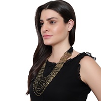 Collier de style décontracté pour femmes, bijoux, fait à la main, en perle de graine crocheté, multi-couleurs, nouvelle collection