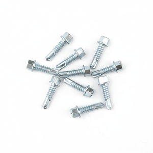 Weather-Resistant Stainless Steel Hex Drive <b>Screws</b> Class 8 Grade <b>Galvanized</b> Zinc Coated Self-Drilling Metric Fasteners - Product Image 4