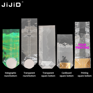 Sacs ronds transparents en OPP personnalisés avec impression en gravure sur <span class=keywords><strong>carton</strong></span>, jetables pour bonbons, pain, biscuits - Product Image 4