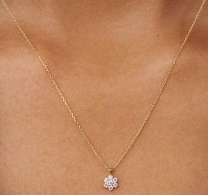 จี้เพชรทรงปรินเซสคัท 14KT ทองคำ พร้อมสร้อยคอ - Product Image 5