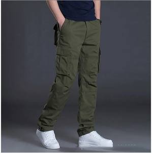 กางเกงคาร์โก้ผ้าแคนวาสผู้ชาย สไตล์ลำลอง หลายกระเป๋า ระบายอากาศได้ดี เป็นมิตรกับสิ่งแวดล้อม มีเชือกผูกเอว ไซส์ใหญ่สำหรับฤดูหนาว - Product Image 5