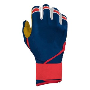 Gants de frappe rembourrés bleus, rouges et jaunes avec fermeture auto-agrippante unisexe pour adultes, en tissu tricoté polyester pour l'entraînement - Product Image 3