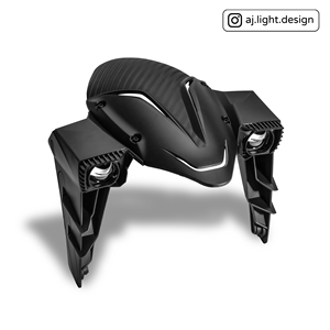 AJ LIGHT DESIGN - Sistema de Iluminación LED para Motocicleta, Luz Antiniebla de Alta Potencia, Blanco Natural, 15W/28W, Luz Alta/Baja, 2 Lentes - Product Image 2