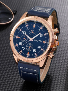 นาฬิกาควอตซ์หนังแท้ทรงกลมสำหรับผู้ชาย รุ่น NW1325 OEM - Product Image 5