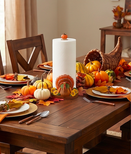 Peacock And Pumpkin Theme Paper Towel <b>Holder</b> Perfect For Kitchen Counter Top And Guest Hosting Or Gifting Purpose Use - Product Image 6