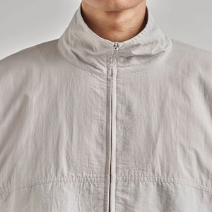 <b>Men</b> Stand Collar Jacket Solid Color Polyester Breathable Casual Wear Spring Season - Product Image 6