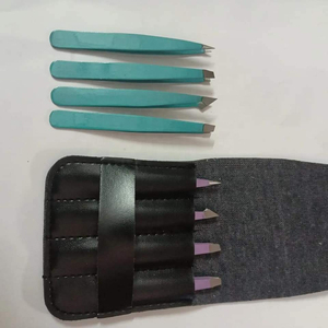 Juego de 4 Pinzas para Cejas de Acero Inoxidable, Pegatinas para Cejas, Pegatinas para Párpados Dobles, Pinzas con Estuche, Juego de Herramientas de Maquillaje - Product Image 2