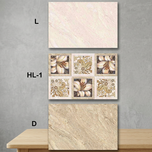 3D Flower Pattern 30x60 Matt Beige Color Ceramic <b>Wall</b> Shower Tile for Bathroom and Kitchen Glossy Glazed Polished <b>Wall</b> TIles - Product Image 1