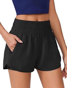 Shorts Deportivos de Cintura Alta para Mujer, Elásticos, de Secado Rápido, en Spandex/Poliéster, con Logotipo Personalizado en la Cintura - Product Image 3