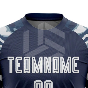 เสื้อฟุตบอลทีมชายแบบสั่งทำ OEM แห้งเร็ว แขนสั้น คอกลม พิมพ์ลายแบบ Sublimation - Product Image 4