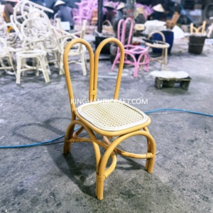 Sillas Infantiles de Ratán Hechas a Mano de Alta Calidad para Alquiler en Eventos y Bodas, Fábrica de Muebles Infantiles, Proveedor OEM ODM - Product Image 3