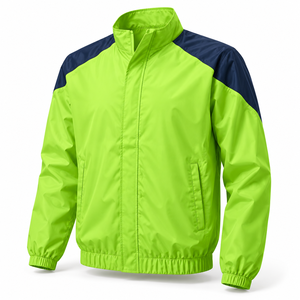 Veste Anorak Coupe-Vent Légère Orange Néon Unisexe pour Activités de Plein Air, Imperméable, Respirante, Idéale pour le Sport et le Travail, avec Étiquette - Product Image 4