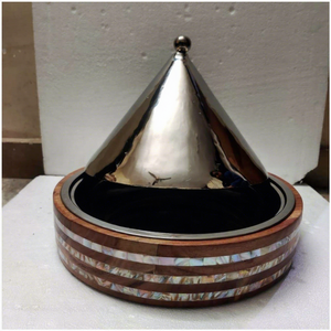 หม้อปรุงอาหารทำจากไม้ทำด้วยมือทำจากโลหะและสเตนเลสสตีลหม้อไฟออกแบบโดยแม่ของไข่มุก - Product Image 1