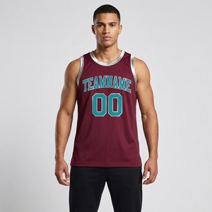 Custom Logo Sleeveless Basketball Jersey V Neck Dye Sublimation Performance Team Uniform OEM ODM Factory - Product Image 1