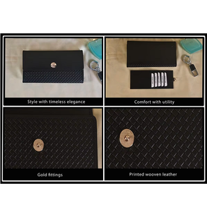 Cartera Bifold de Cuero Genuino para Mujer, Tarjetero Múltiple, Monedero Elegante y Moderno, Colección de Regalos con Estilo - Product Image 1
