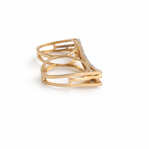 Namivaa Autre Micro Insert Vague Double Bande Anneau Femmes Moderne Empilable Mariage Fiançailles Fête Fine Jewelry Finition Polie - Product Image 2