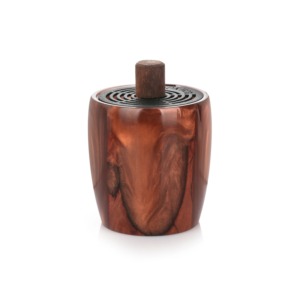 Wholesale Customized Resin <b>Burner</b> with Mango Wood Censer Black Holder and Coil Incense <b>Burner</b> Hot Selling - Product Image 1