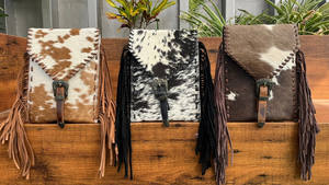 Hot Selling Luxury Designer Cowhide Buckle Fringe Purse Famous Brands Genuine Leather Crossbody Bag for Women's Western <b>Handbags</b> - Product Image 4