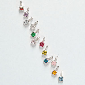 Colgante de Plata de Ley 925 con Cuarzo Aguamarina de Corte Cuadrado, Engastado en Bisel, Hecho a Mano, Gema Semipreciosa, Joyería Fina para Mujer - Product Image 2