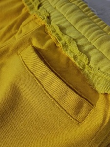 Short décontracté pour homme personnalisé, 100% coton éponge, couleur unie effet délavé, longueur genou, séchage rapide, respirant, taille élastique, grammage lourd, sérigraphié - Product Image 5