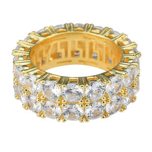 Luxury Hip Hop Moissanite Diamond <b>Ring</b> for Women <b>Iced</b> Out Statement Jewelry for Parties Nightclubs and Fashion Events - Product Image 3