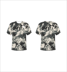 Camiseta de Manga Corta con Estampado de Camuflaje para Hombre, Cuello Redondo, Corte Regular, Secado Rápido, Tejido de Poliéster, Camisa Informal - Product Image 1