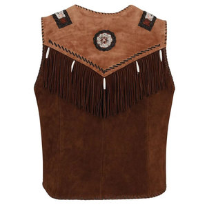 New Arrival Men High Quality Body Warmer Suede Leather Vest Vintage Brown Waist Coats for Men Fashion Wear - Product Image 2