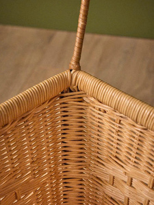 Handwoven Rattan <b>Doll</b> Stroller Rattan Toy Pram Wicker Baby Carriage Pretend <b>Play</b> Nursery Decor Gift OEM ODM Factory - Product Image 5