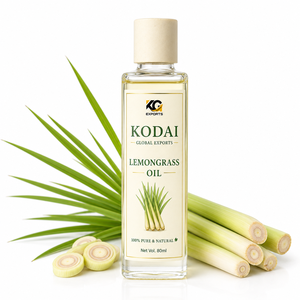 Aceite Esencial de Limoncillo de Tamil Nadu 100% Puro y Natural de Primera Calidad, Destilado al Vapor, para Aromaterapia y Cuidado Facial, Kodai Global Export - Product Image 1