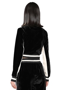 Conjunto Deportivo de 2 Piezas Personalizado Unisex de Terciopelo Transpirable para Invierno, Sudadera con Capucha y Cordón Ajustable, Pantalones Deportivos Cortos, Estampado Sólido - Product Image 4