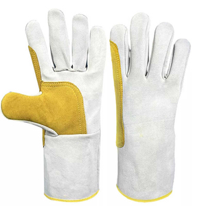 Gants de soudage TIG industriels OEM ODM en cuir de qualité supérieure, résistants à la chaleur, fournisseur de gants de travail de sécurité - Product Image 1