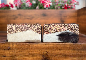 ออกแบบใหม่ขายร้อนตะวันตกจริงนูนขนหนังกระเป๋าสตางค์สไตล์ Handmade แกะสลักหนังโทรศัพท์กรณีหรูหราผู้หญิงคลัทช์ - Product Image 6