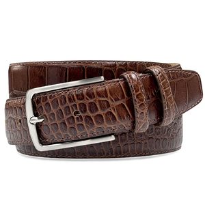 Cinturón de Cuero para Hombre de Marca de Lujo de Estilo Clásico, Cinturón de Cuero Genuino Duradero a Precio Económico, Cinturón de Cuero Genuino para Hombre - Product Image 1