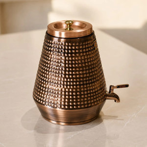 Luxury Eco-Friendly Modern Copper Water Storage Urn Artisan Crafted Beverage Dispenser Premium Tap Restaurant Hotel Home Dining - Product Image 1