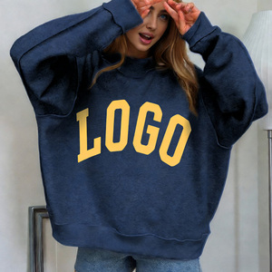 เสื้อสเวตเชิ้ตคอเต่าสไตล์วินเทจสำหรับผู้หญิง ขายส่งพร้อมโลโก้สั่งทำ เสื้อสเวตเชิ้ตโอเวอร์ไซส์คุณภาพสูง ผู้ผลิตเสื้อฮู้ดดี้และเสื้อคอกลม - Product Image 4