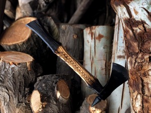 High Quality Industrial Grade Carbon Steel Blade Hatchet <b>Axe</b> Wood <b>Handle</b> Outdoor Forged Camping Tool with Protective Cover. - Product Image 4