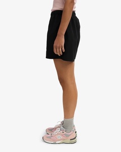 Shorts pour femmes en popeline de coton, taille mi-haute, fermeture élastique, logo personnalisé, couleur noire profonde, séchage rapide, meilleure qualité, Bangladesh - Product Image 4