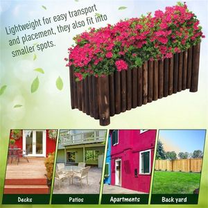 Pots et jardinières en bois élégants et durables pour la décoration intérieure/extérieure du jardin - Product Image 4