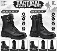 Chaussures de sécurité tactiques en cuir à lacets, résistantes, pour le travail en extérieur, imperméables, bottes de randonnée tout-terrain, fabricant.