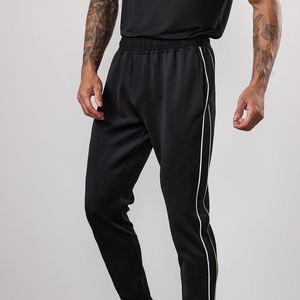 Ensemble de survêtement décontracté pour homme, noir, à capuche, respirant, design 2-en-1, manches longues, couleur unie, poids moyen, 100 % coton, avec cordon de serrage - Product Image 4