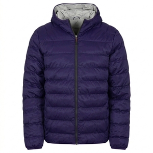 Wholesale Men's Winter Jacket Quilted Hooded Outerwear Lightweight <b>Padded</b> <b>Coat</b> with Comfortable Fit - Product Image 4