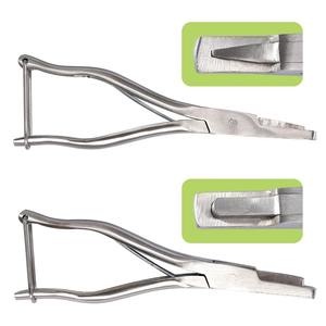 คีมตัดหูหมู สแตนเลส รูปตัววี รูปตัวยู สำหรับทำเครื่องหมายหูสัตว์ ใช้ในฟาร์มปศุสัตว์ อุปกรณ์ชุดเครื่องมือสำหรับฟาร์มหมู - Product Image 2