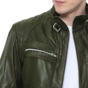 Trendy Lifestyle Outerwear <b>Winter</b> <b>Jacket</b> Quality Finish And Comfortable Feel For Everyday Fashion Wear <b>Leather</b> <b>Jacket</b> - Product Image 5