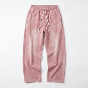 Ensemble de survêtement épais 420 g/m² en molleton 100 % coton, effet délavé, pour femmes et hommes, avec logo personnalisé, pantalon de survêtement et sweats à capuche unisexes - Product Image 4