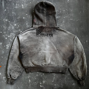 Hoodie personnalisé pour homme, en polaire unie, 100% coton, à manches longues, effet délavé, chaud et doux - Product Image 3