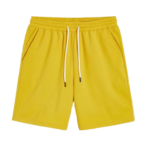 Nouveauté : Short Homme 100% Coton Jersey 240GSM avec Cordon de Serrage, Braguette Zippée et Ourlet Tricoté – Idéal pour l'Entraînement Sportif et la Gym - Product Image 3