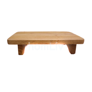 Tabla de Cortar Decorativa Ligera Hecha a Mano de Madera de Caoba Natural, Bandeja Elevada de Madera Sólida Sostenible para Servir Sushi - Product Image 2