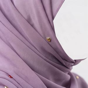 Conjunto de hiyab y subpañuelo de gasa premium para mujer al por mayor, pañuelo interior liso a juego, suave, modesto, elegante, accesorio de moda para la cabeza. - Product Image 4